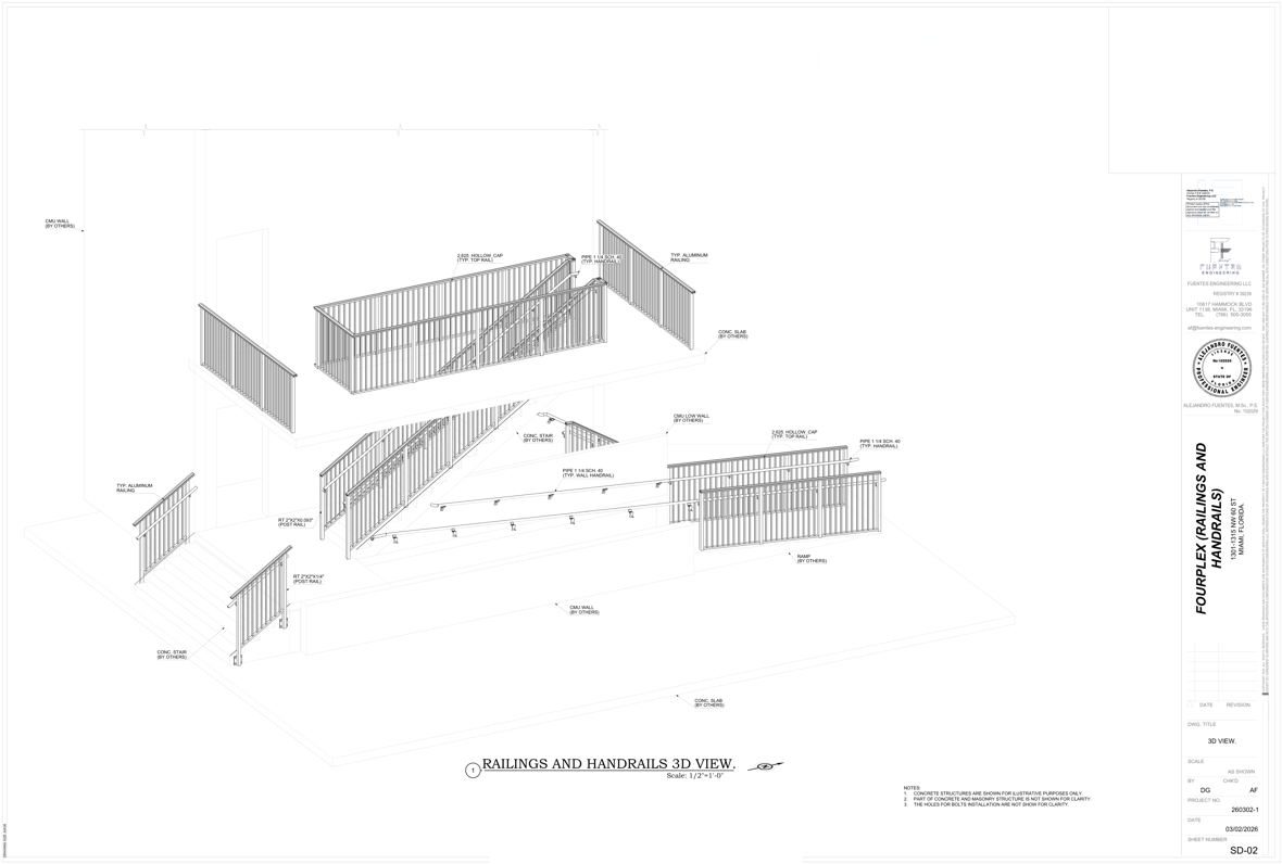 Fourplex Railings & Handrails
