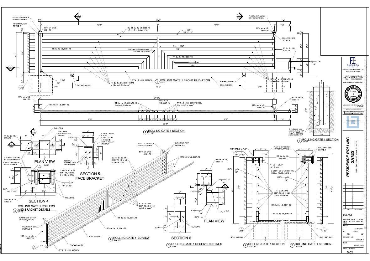 Aluminum Rolling Gates